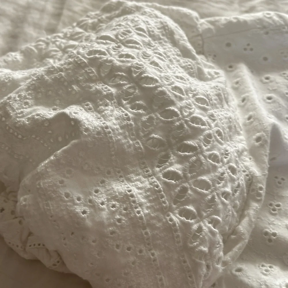 Free People Apricot Rose lace Mini‎ Dress in White